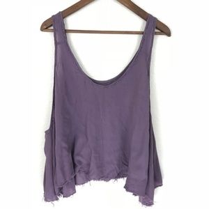 ✨🎽Free People Intamitely loose purple sheer tank